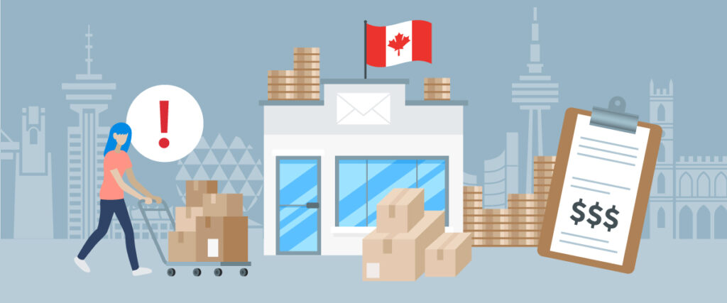 Shipping across Canada can be expensive.